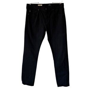 AG Men The Graduate Tailored Leg Black Jeans W34 In33 Classic Comfortable Casual